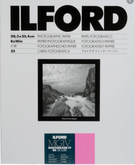 Ilford paper - 8x10 Gloss Sheets pk 25