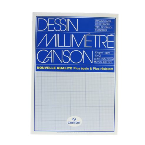 Canson A3 graph paper pad
