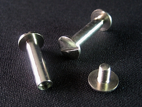 Nickel plated brass binding posts - 6.5mm