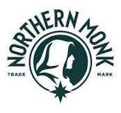Northern Monk written in green above an image of a hooded figure