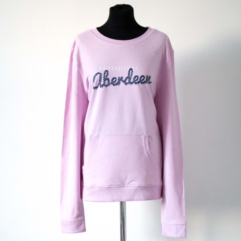 Fairtrade Unisex Kangaroo Pocket Sweatshirt Soft Pink