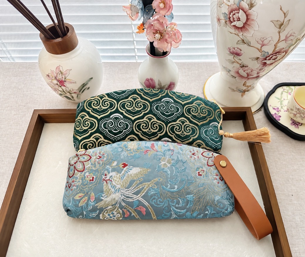 Brocade craft pouch