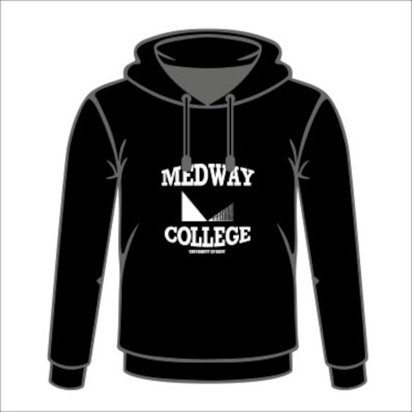 Medway College Black Pullover Hoodie