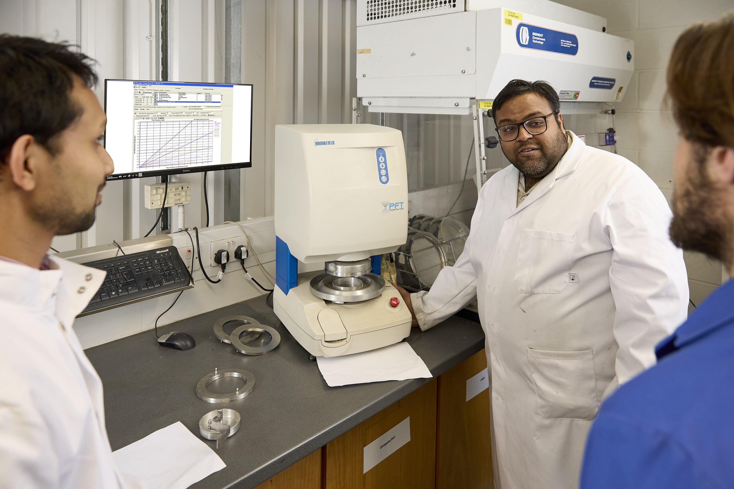 Lab Technician Operating an instrument