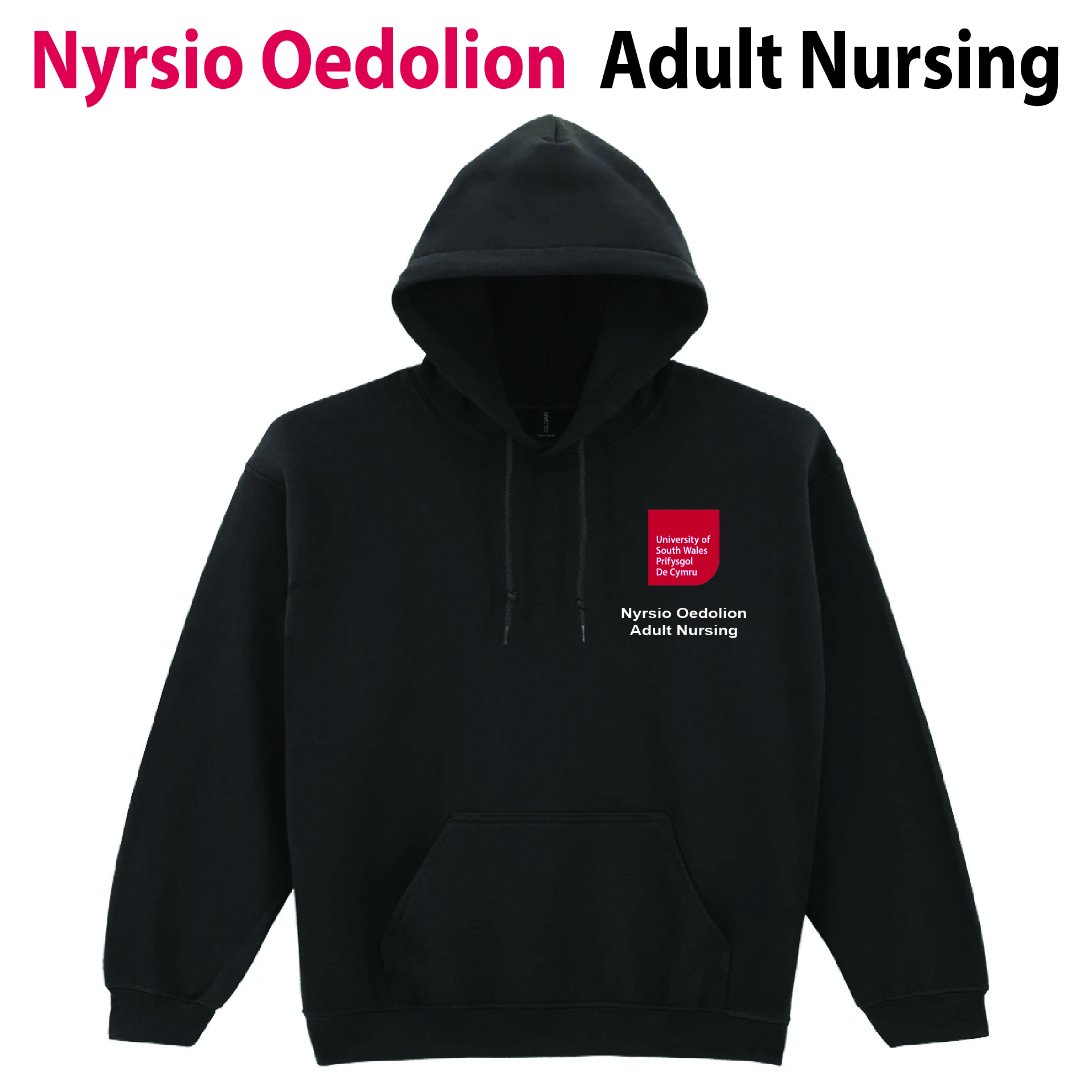 Hwdi Nyrsio Oedolion // Adult Nursing Hoodie