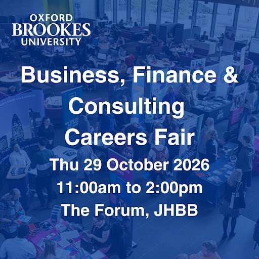 Business, Finance & Consulting Careers Fair Poster