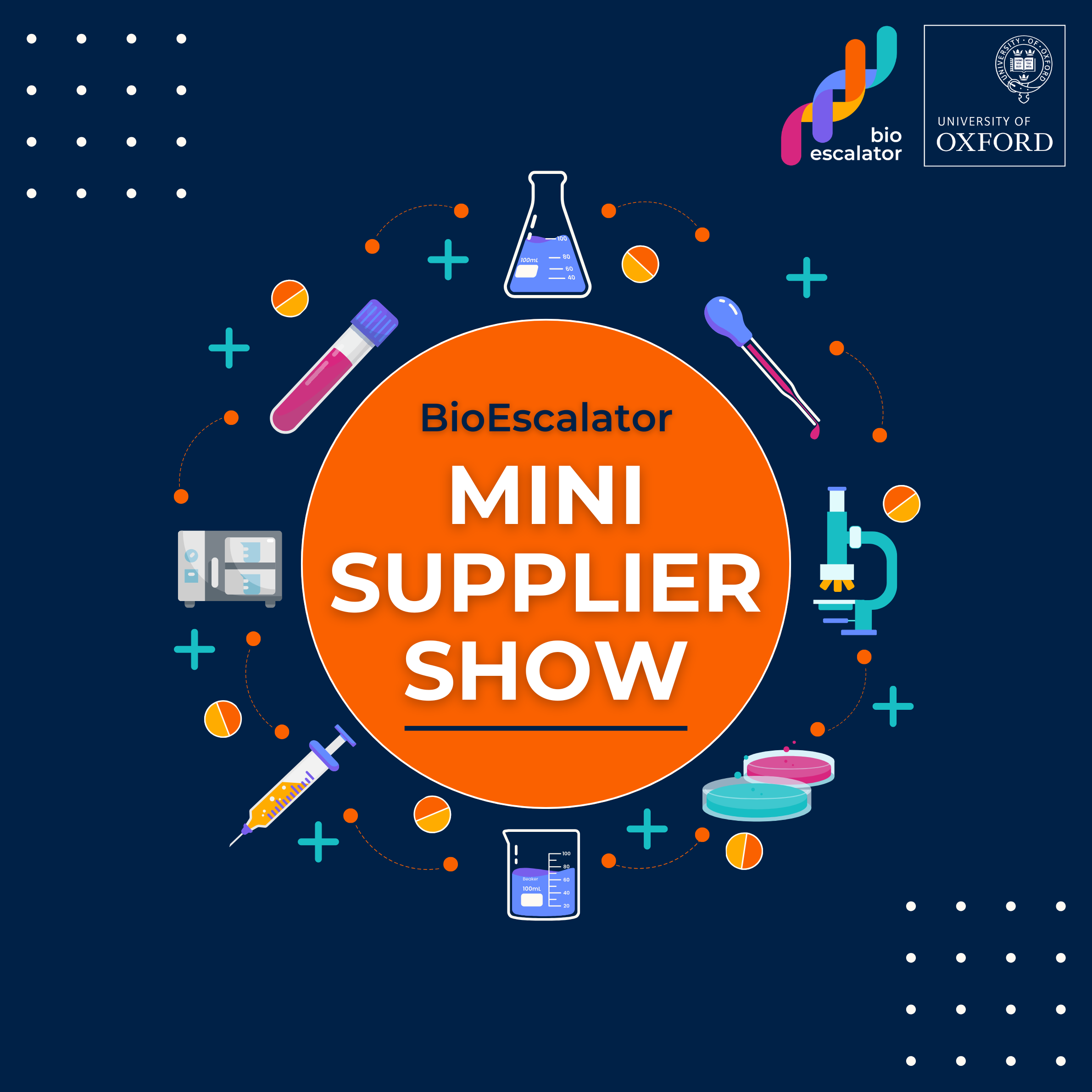 BioEscalator Mini Supplier Show 2026/2027 - Exhibitor Space Booking