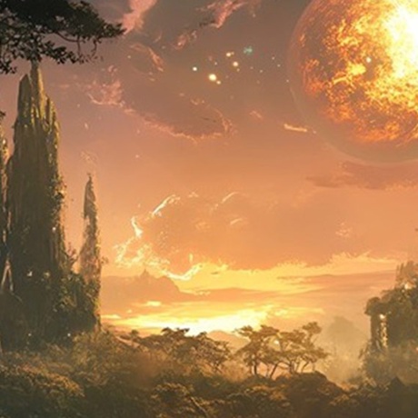 Science fiction landscape