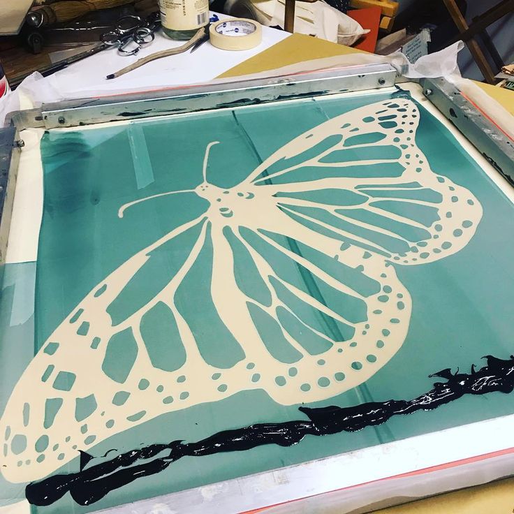 Screenprinting Butterfly