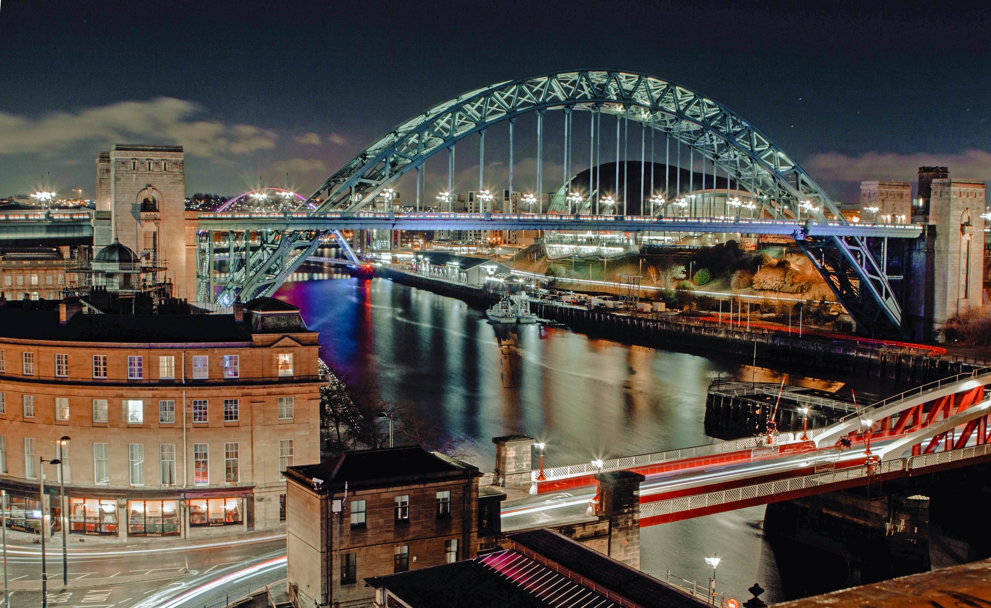 Image of Newcastle Quayside at night