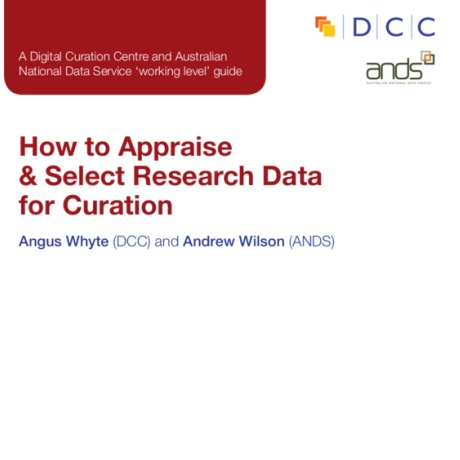 How to Appraise & Select Research Data for Curation