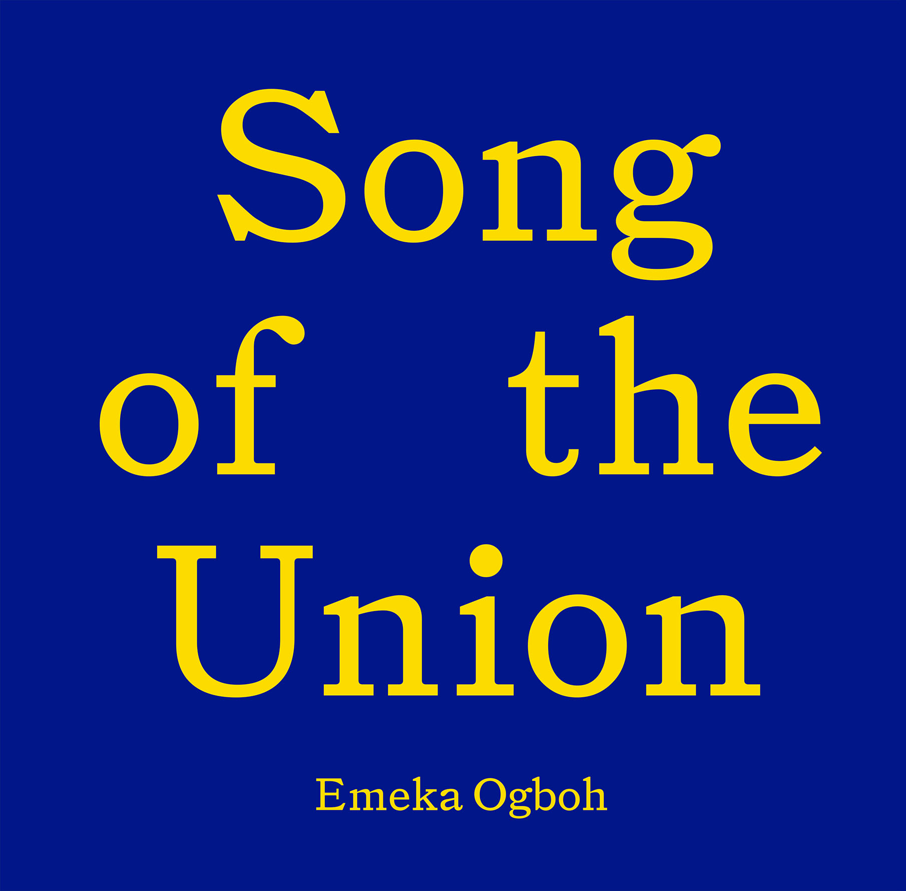 Emeka Ogboh / Song of the Union
