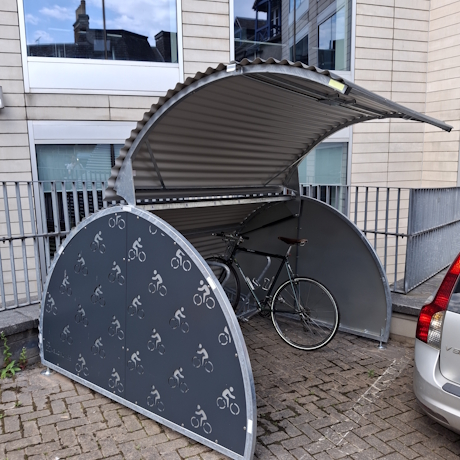 Evolution house bike hangar