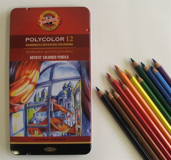 Polycolour Coloured Pencils - Tin of 12