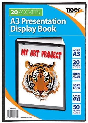 Tiger A3 20 pocket display book