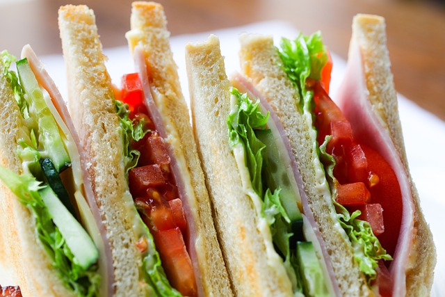 An image of four sandwiches