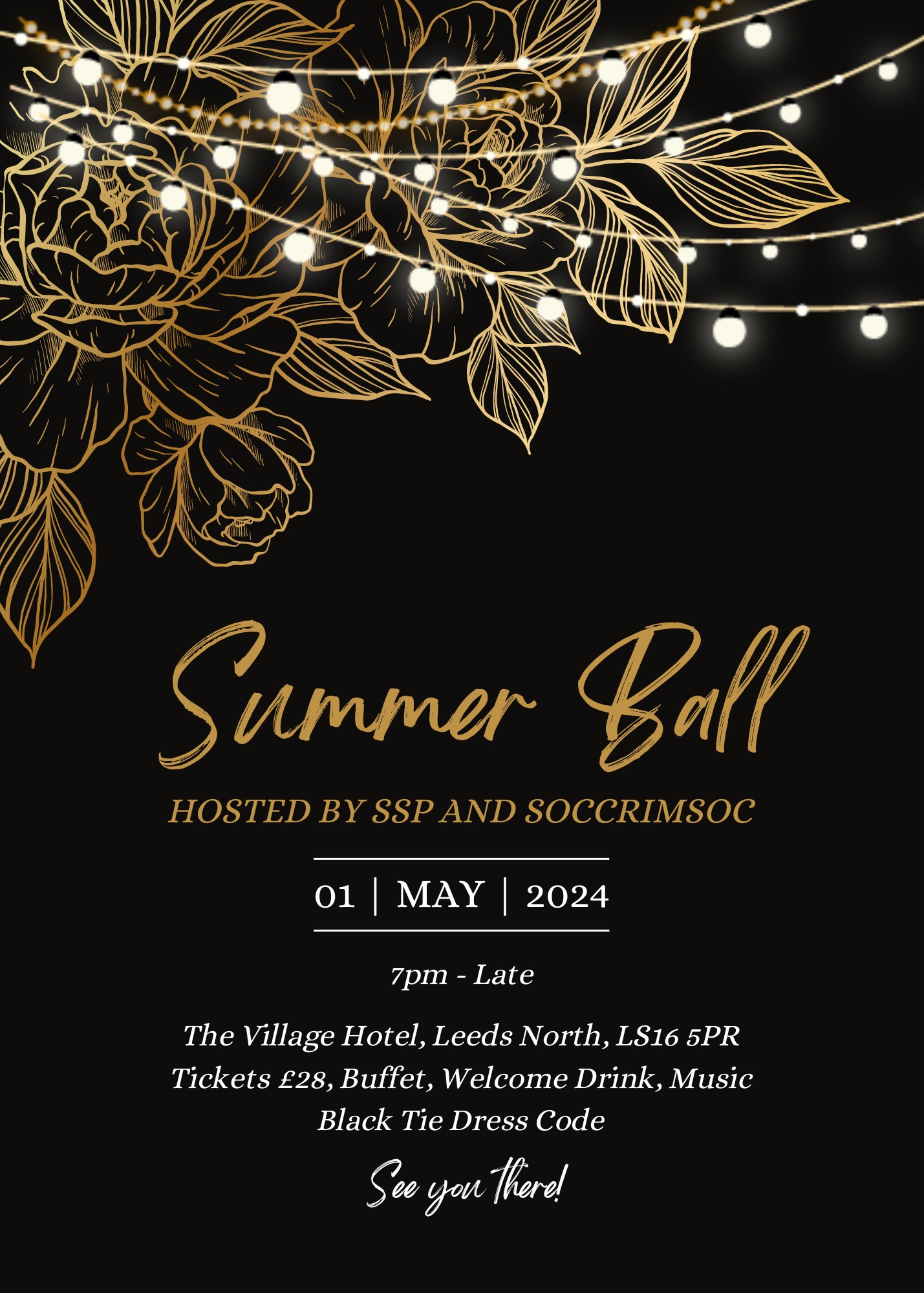 School of Sociology and Social Policy Summer Ball Poster