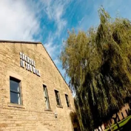Outside image of the theatre in the mill building