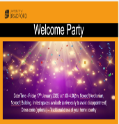 welcome party poster