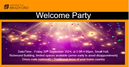 welcome party poster
