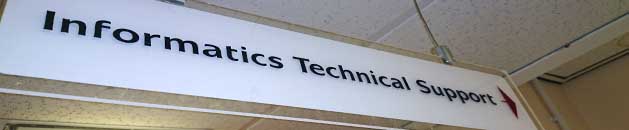 technical support sign