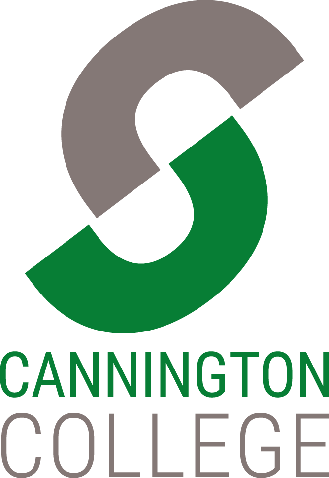 Cannington College green and grey logo