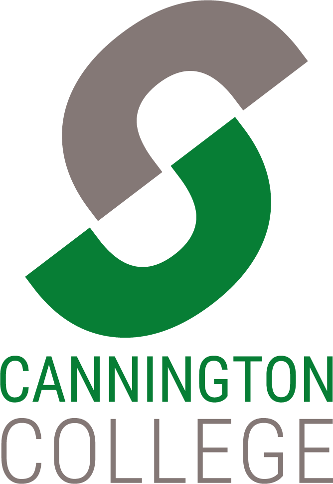 Cannington College green and grey logo
