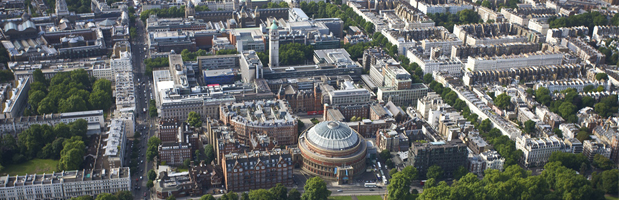 Overhead view of South Kensington campus