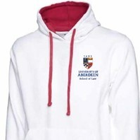 School of Law - White and Fuchsia Hoodie