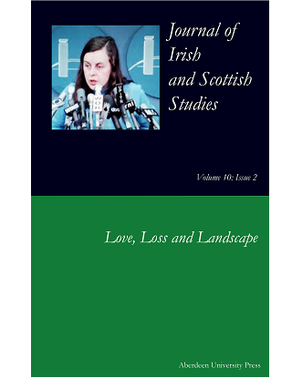 cover of Journal of Irish and Scottish Studies 10.2