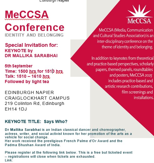 Mallika Sarabhai Keynote