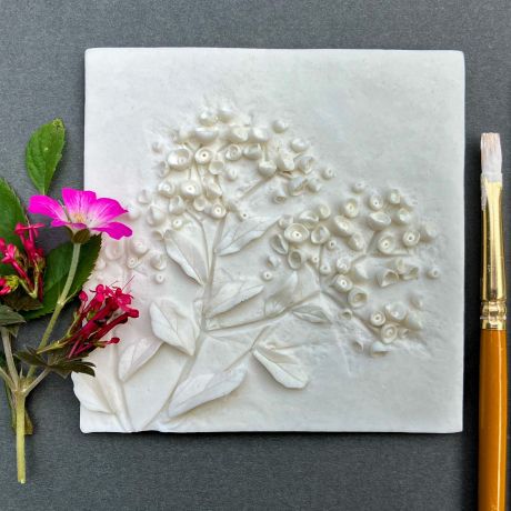 Porcelain plant plaques