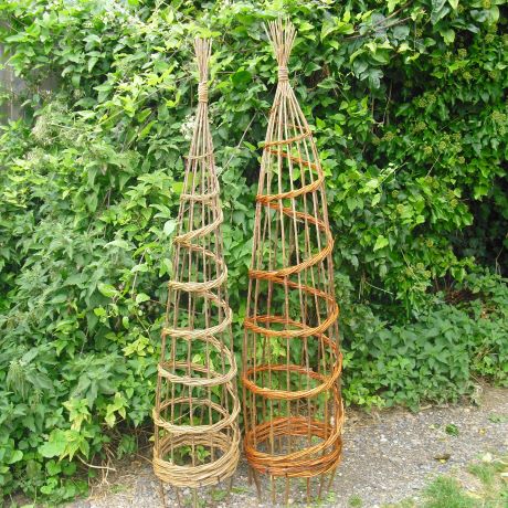 Willow plant support wigwams