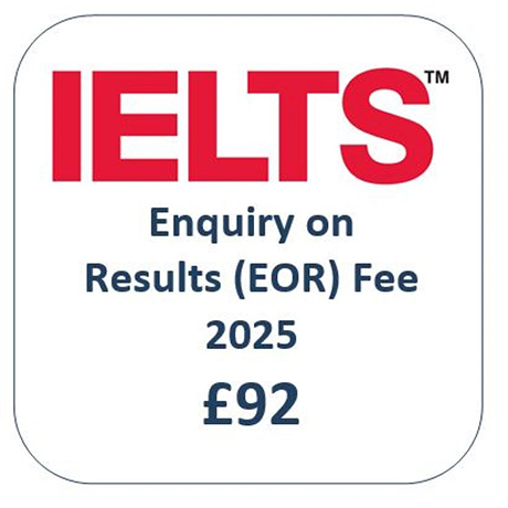 IELTS Enqiry on Results Fee for 2025