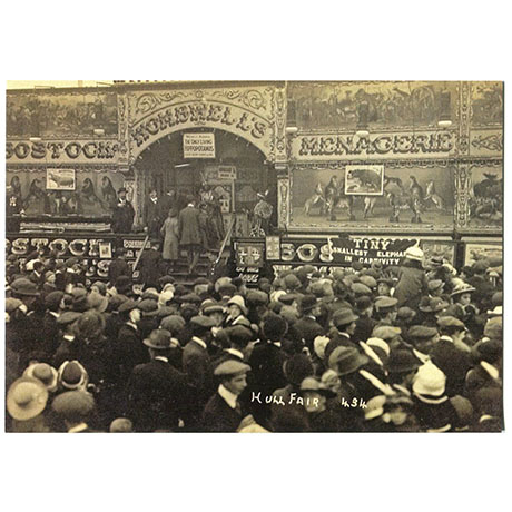Postcard – Bostock and Wombwell at Hull Fair