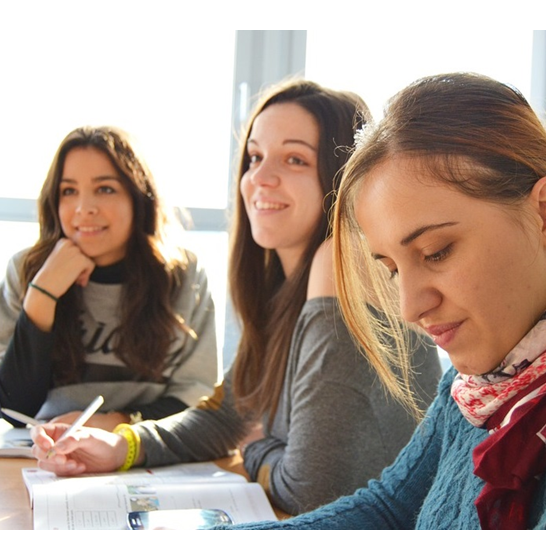Students in a classroom