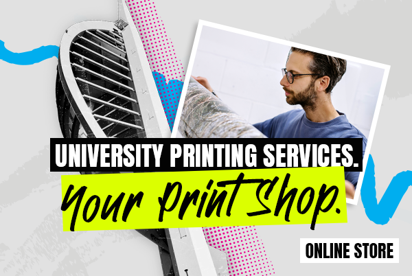 University of Portsmouth Printing services logo