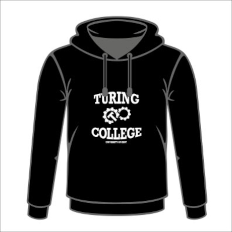 Turing College Black Pullover Hoodie