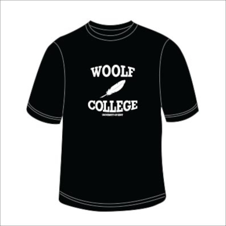 Woolf College Black Crewneck T-Shirt