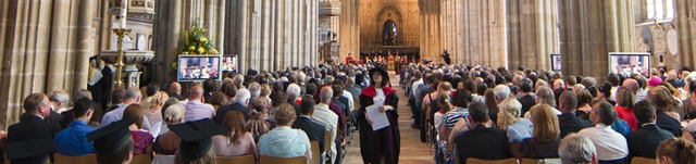 Graduation ceremony at canterbury cathedral