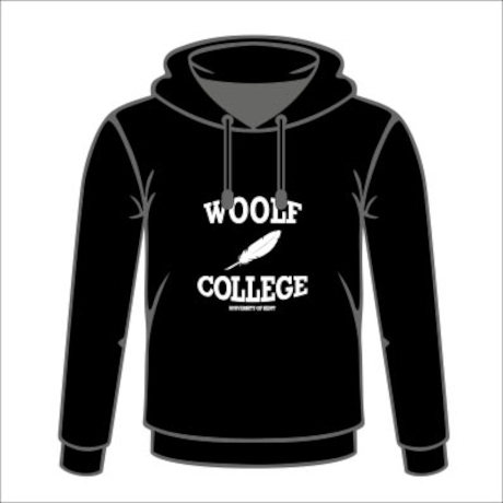 Woolf College Black Pullover Hoodie