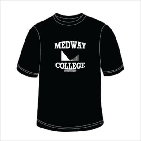 Medway College Black Crewneck T-Shirt