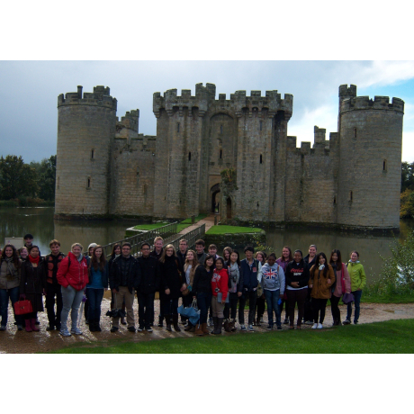 Students at Bodiam Castle