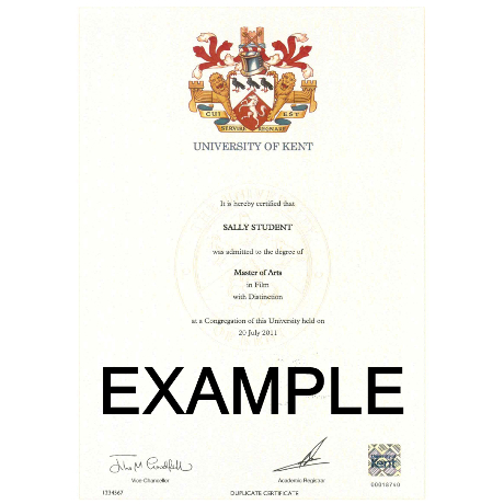 Replacement Degree Certificate