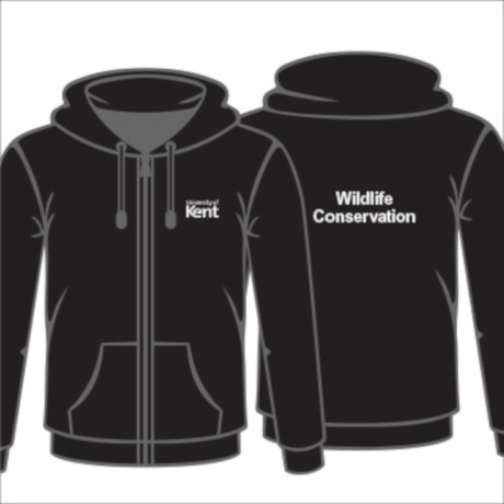 Anthropology Wildlife & Conservation Black Zipped Hoodie