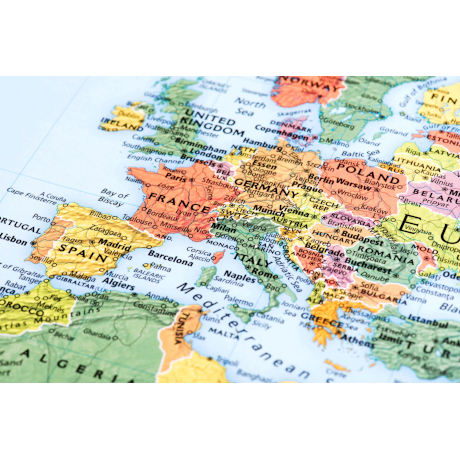 Map of Europe and North Africa