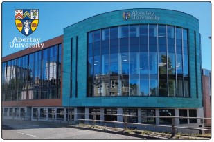 Abertay University Fridge Magnet Daytime