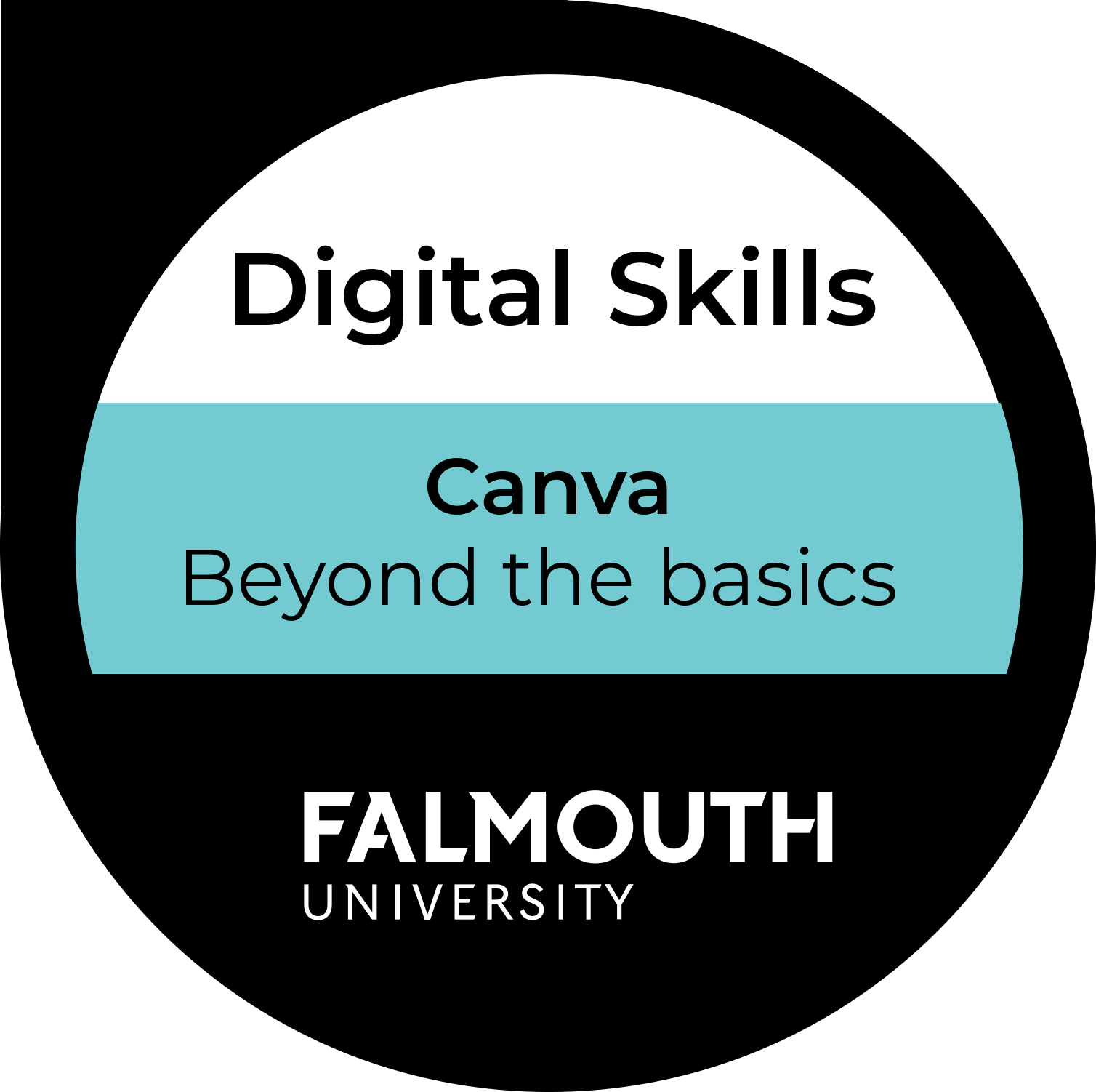 Create compelling social media content with Canva  course badge