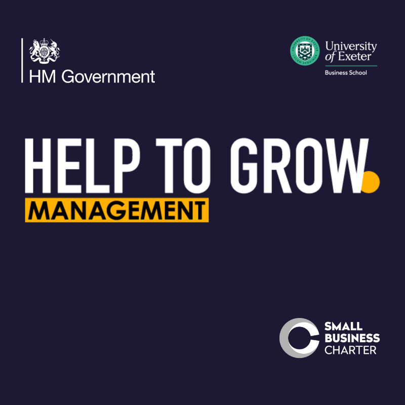 Help to grow management sign.