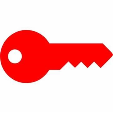 h block red key